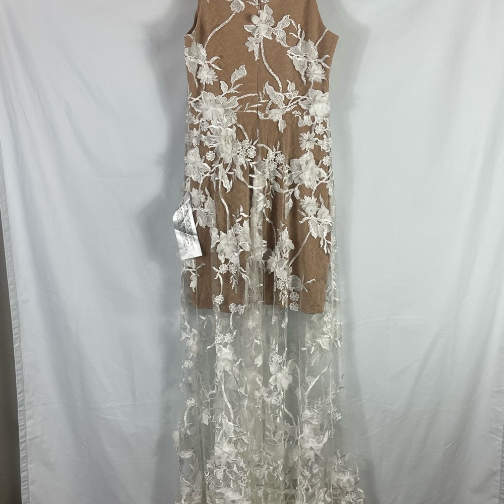 Dress The Population - Sidney Dress - White/Nude color - Picture 4 of 11